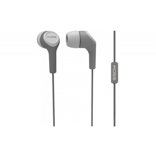 Наушники KOSS KEB15i Grey, Mini jack (3.5 мм), вакуумные, микрофон на проводе, кабель 1.2 м